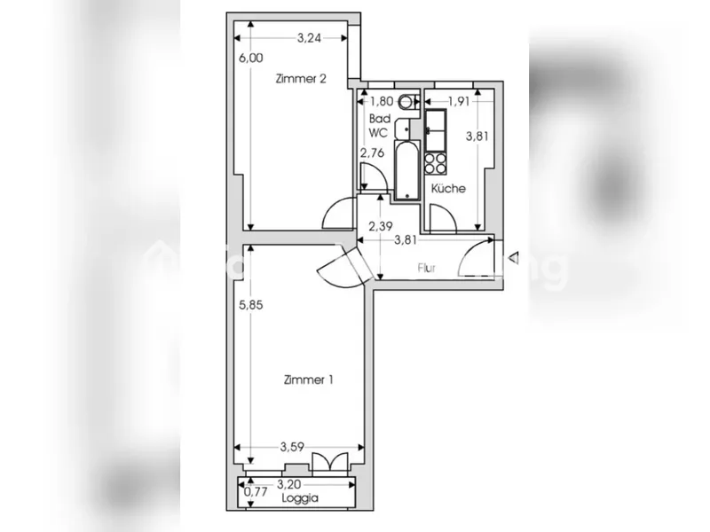 Tauschwohnung: 2 Zimmer, Altbau, 60m² — photo 1